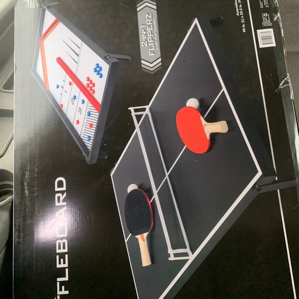 Shuffle board rebound and tennis